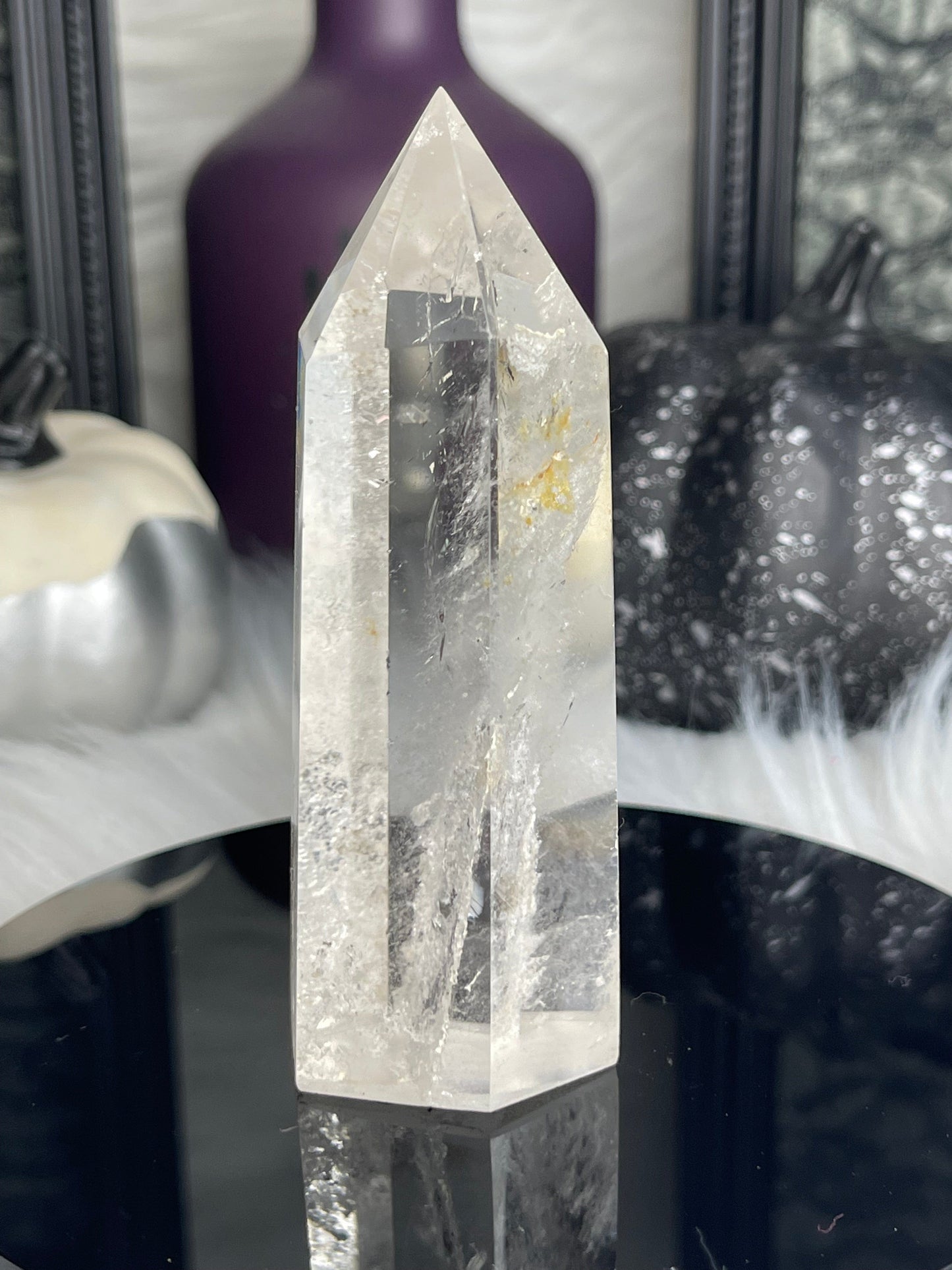 Two Twisted Souls  Crystals Clear Quartz Tower