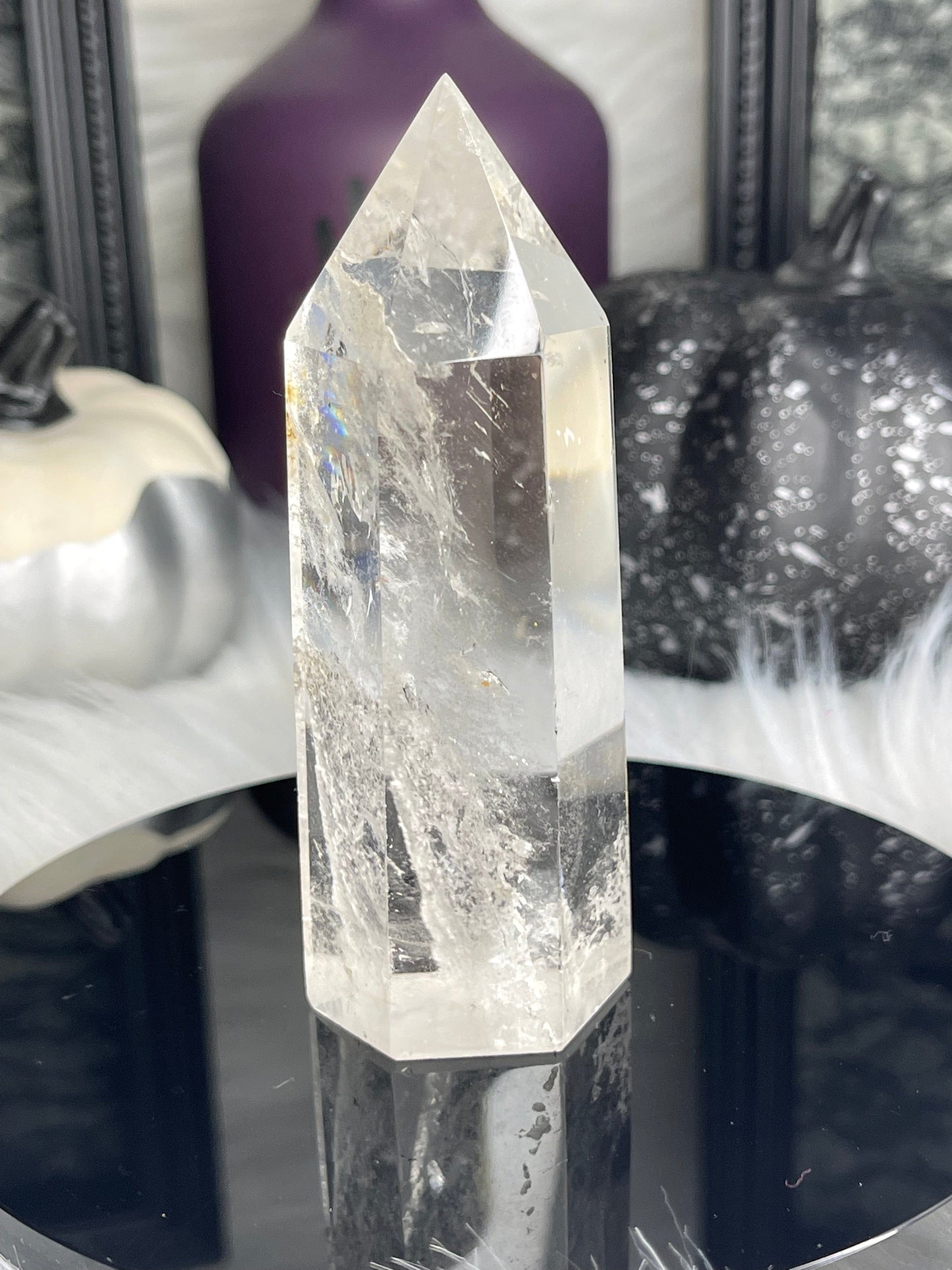 Two Twisted Souls  Crystals Clear Quartz Tower