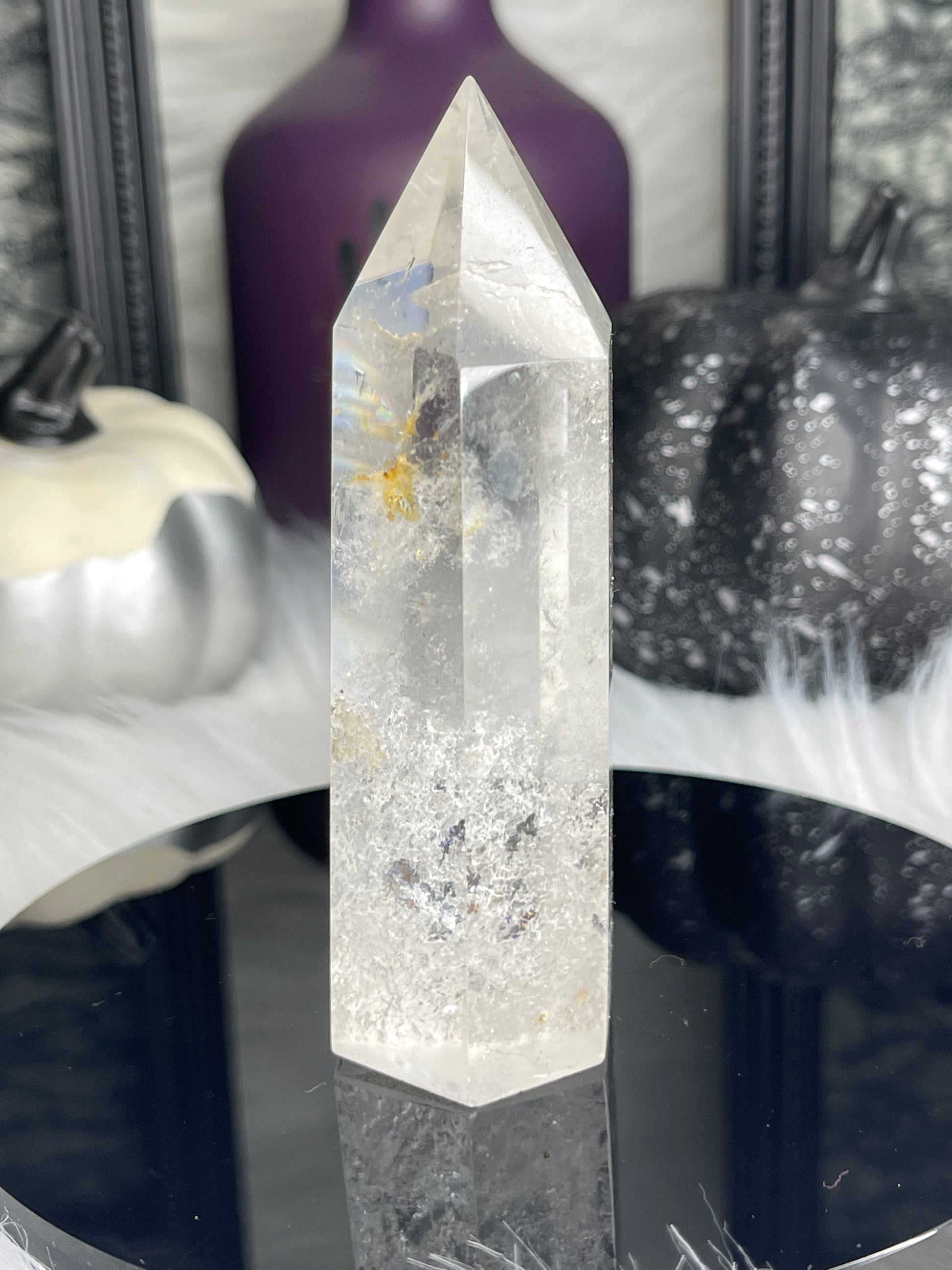 Two Twisted Souls  Crystals Clear Quartz Tower