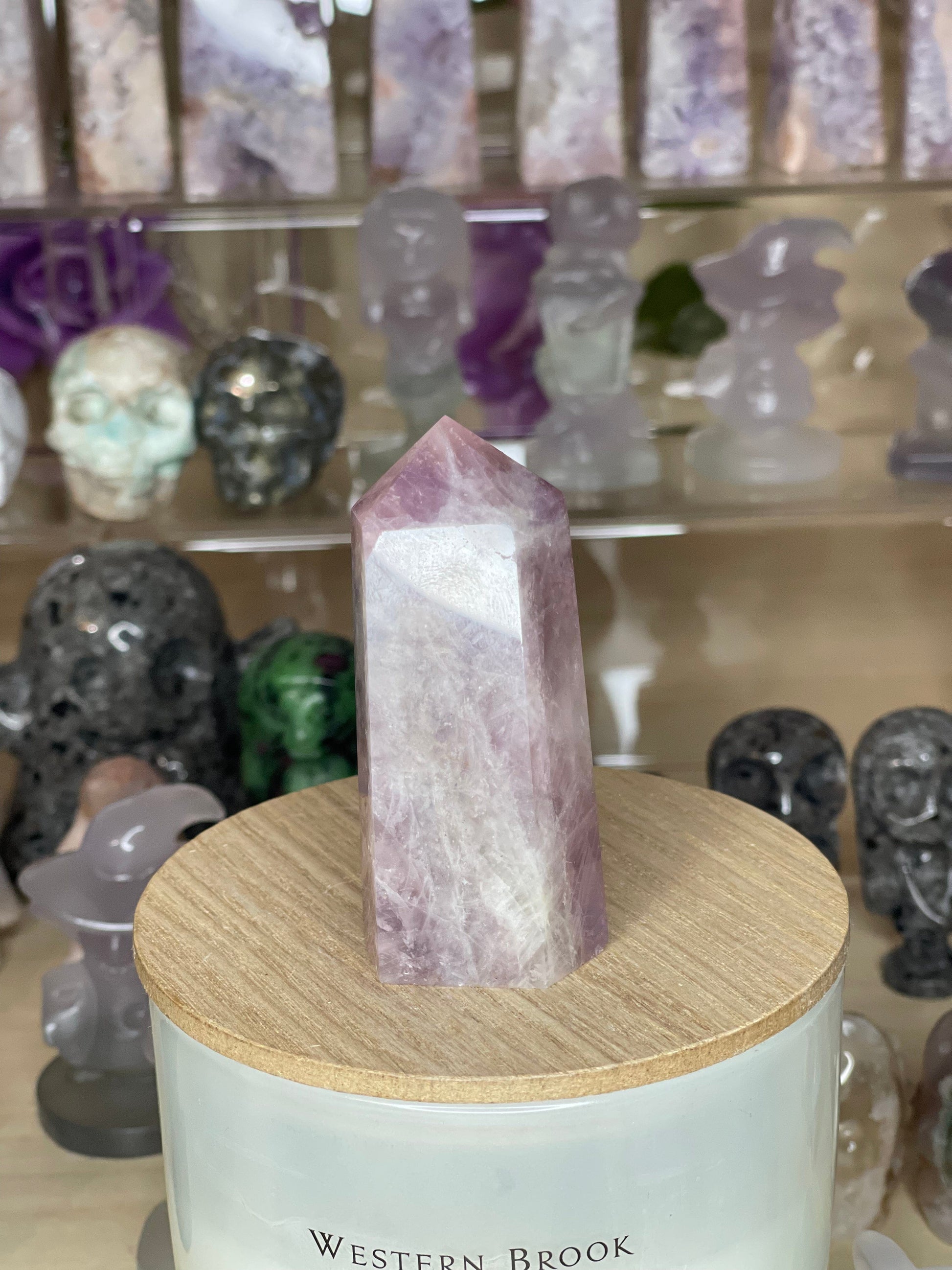 Two Twisted Souls  Crystals Lavender Rose Quartz