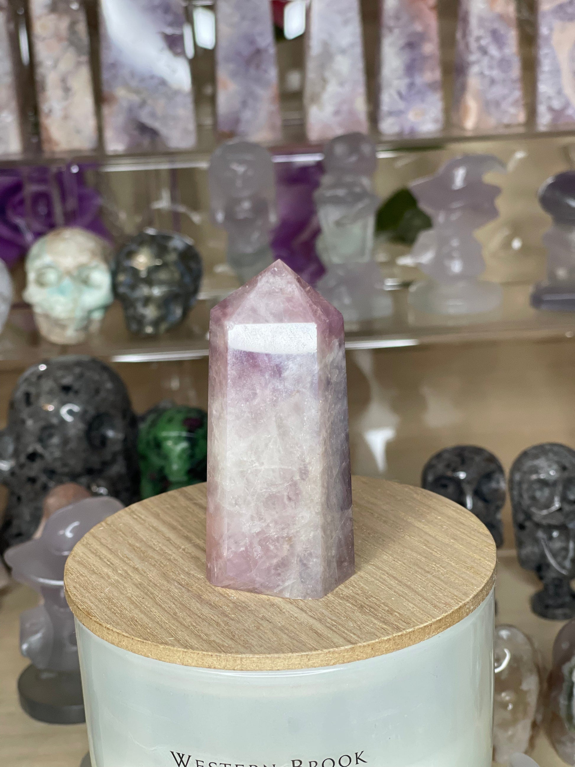 Two Twisted Souls  Crystals Lavender Rose Quartz