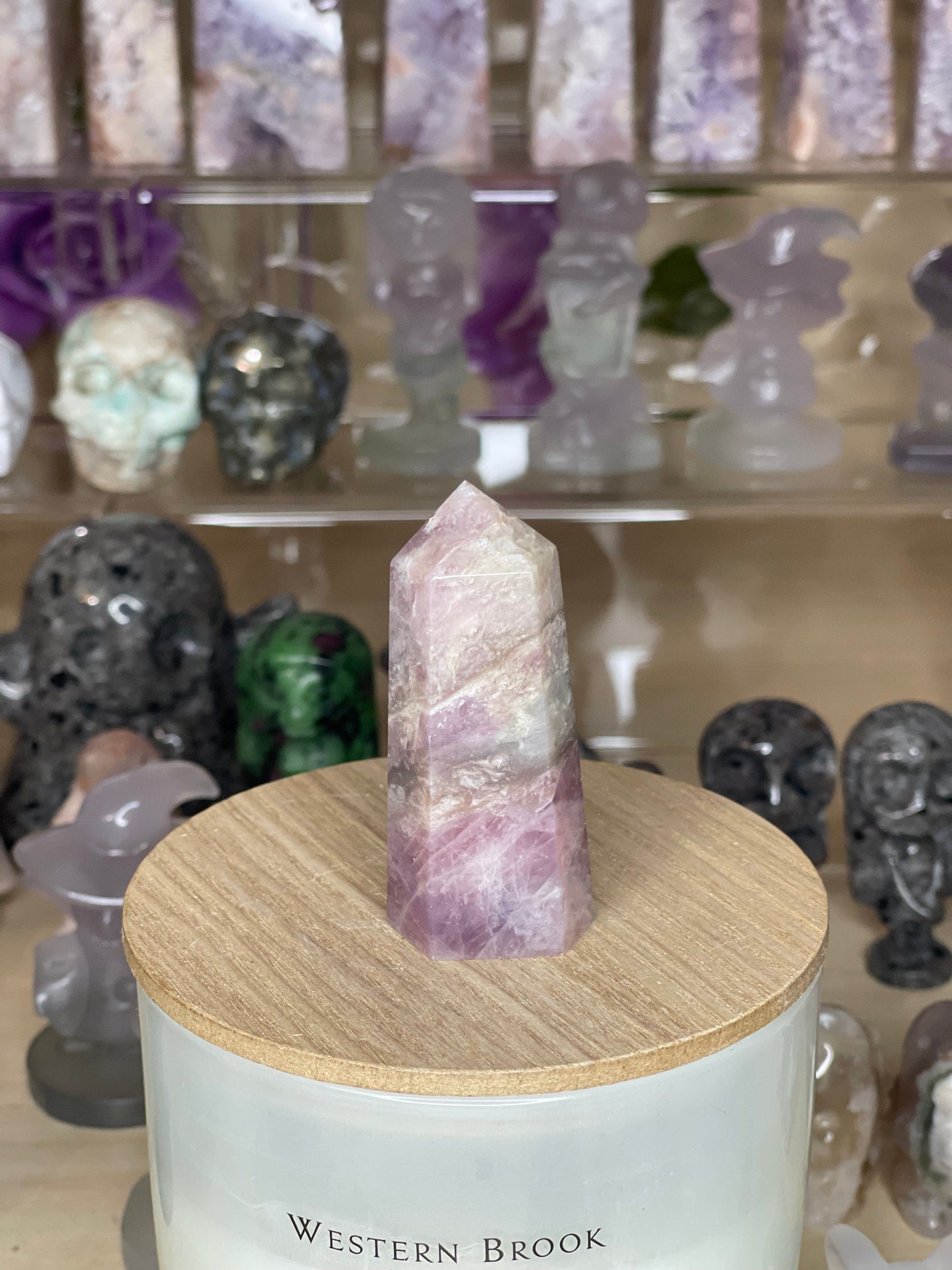 Two Twisted Souls  Crystals Lavender Rose Quartz