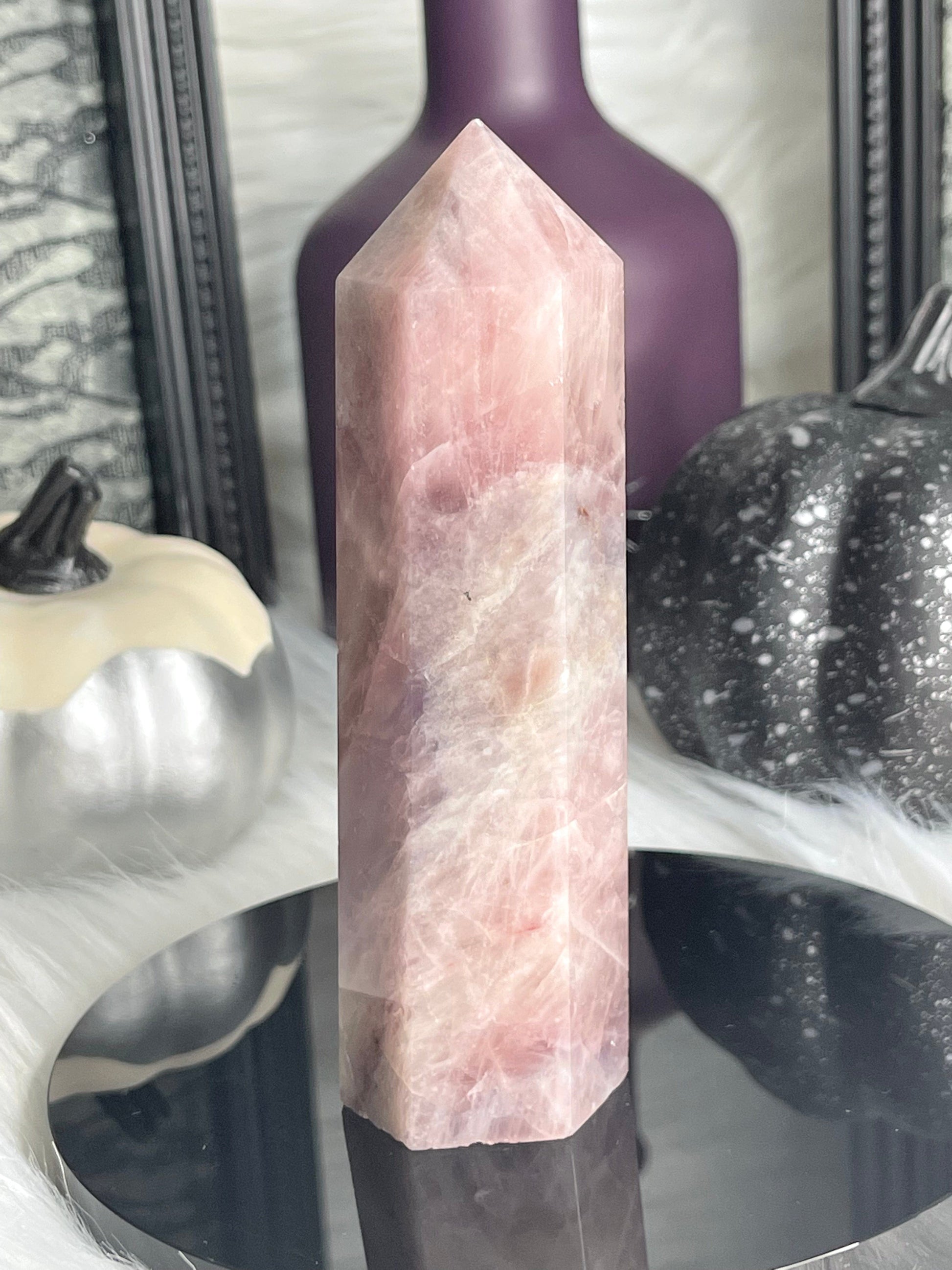 Two Twisted Souls  Crystals Lavender Rose Quartz B