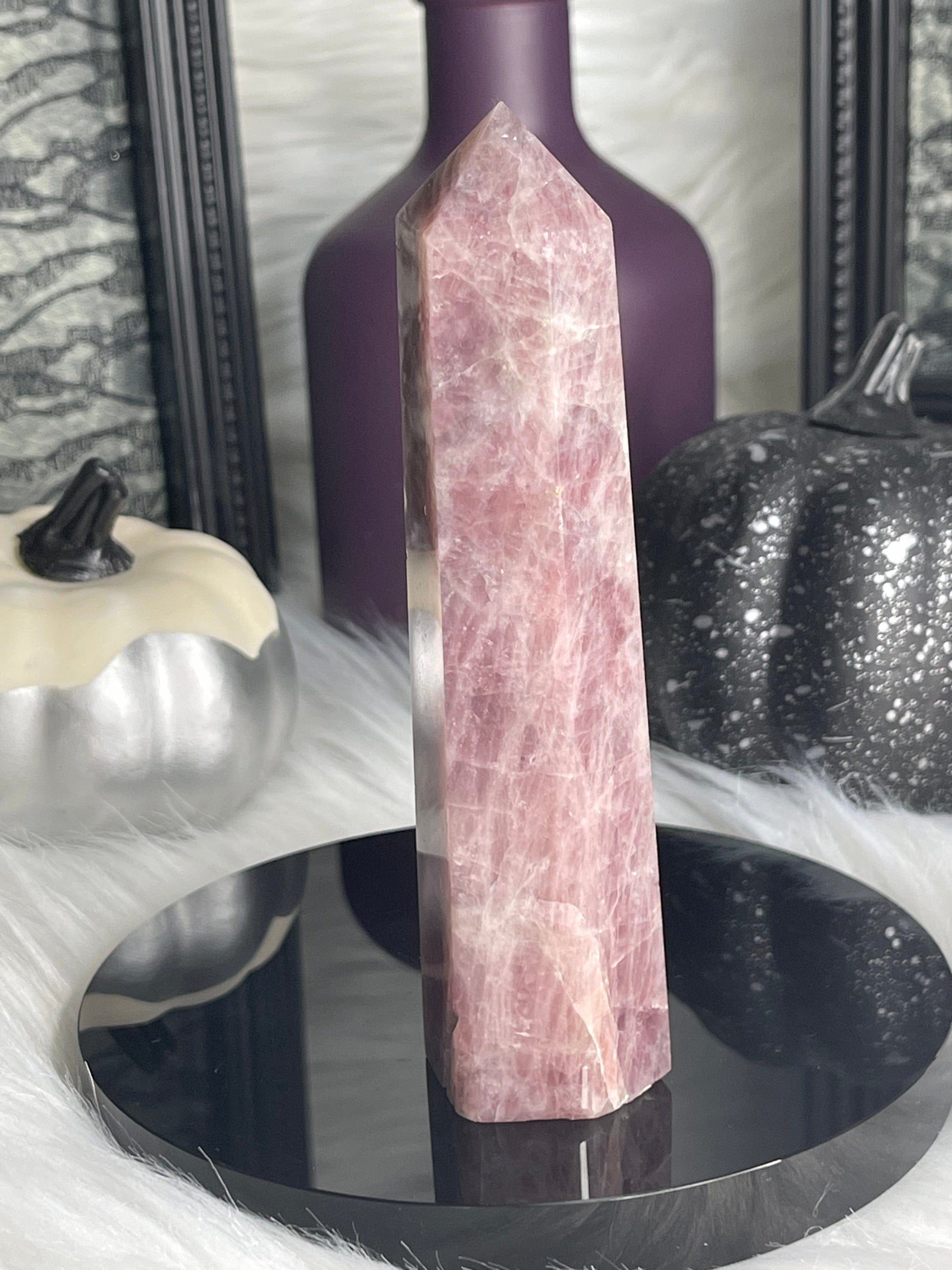 Two Twisted Souls  Crystals Lavender Rose Quartz C