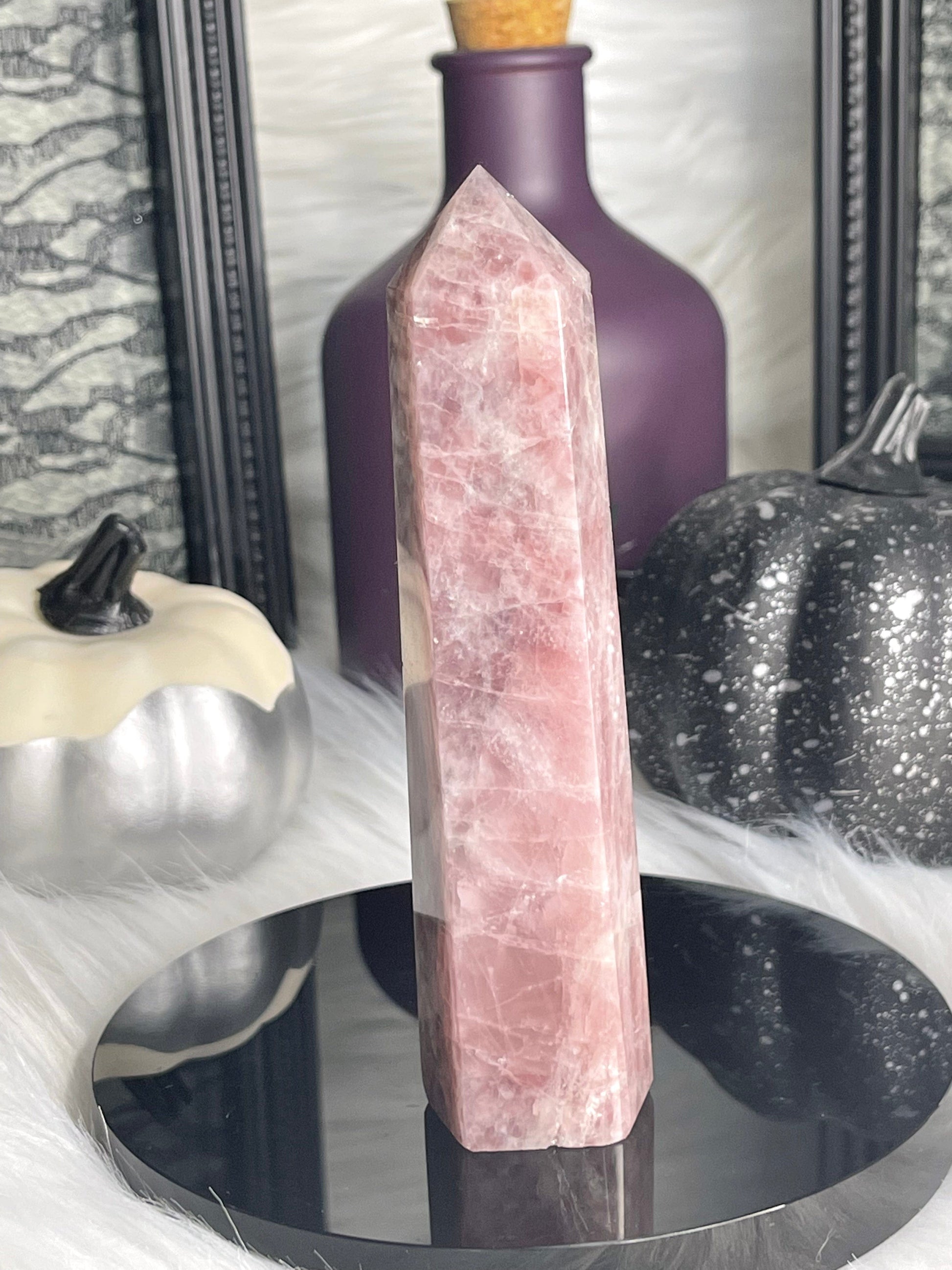 Two Twisted Souls  Crystals Lavender Rose Quartz C