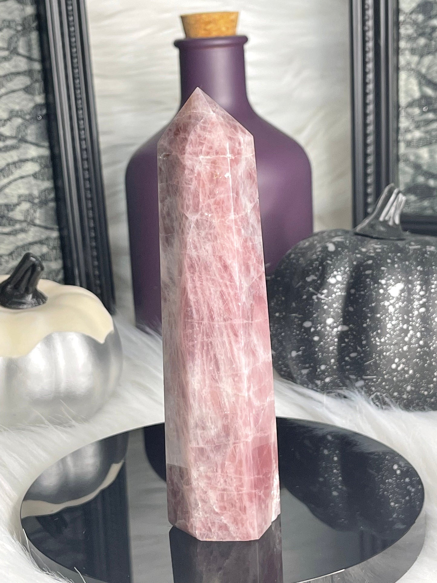 Two Twisted Souls  Crystals Lavender Rose Quartz C