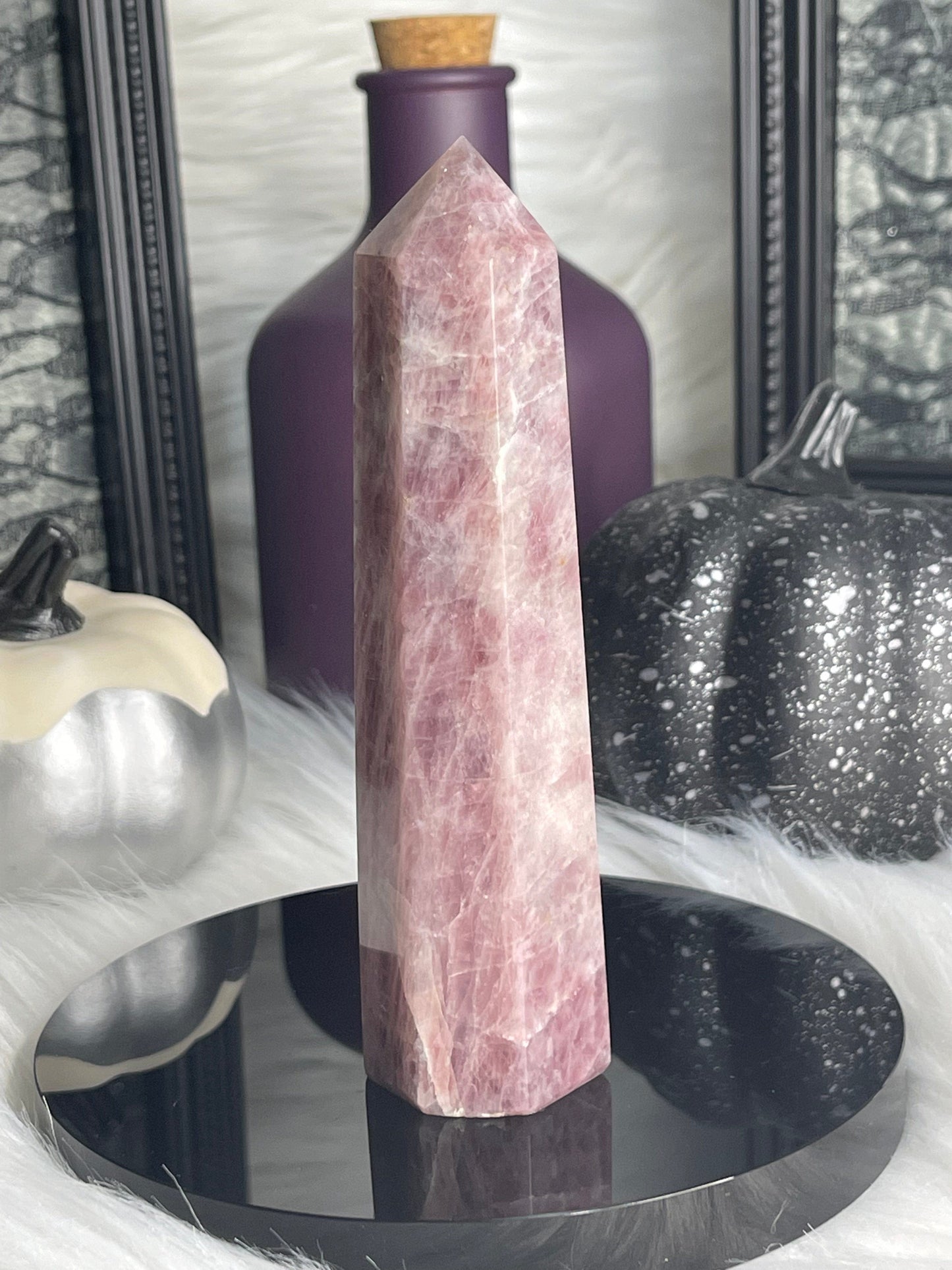 Two Twisted Souls  Crystals Lavender Rose Quartz C