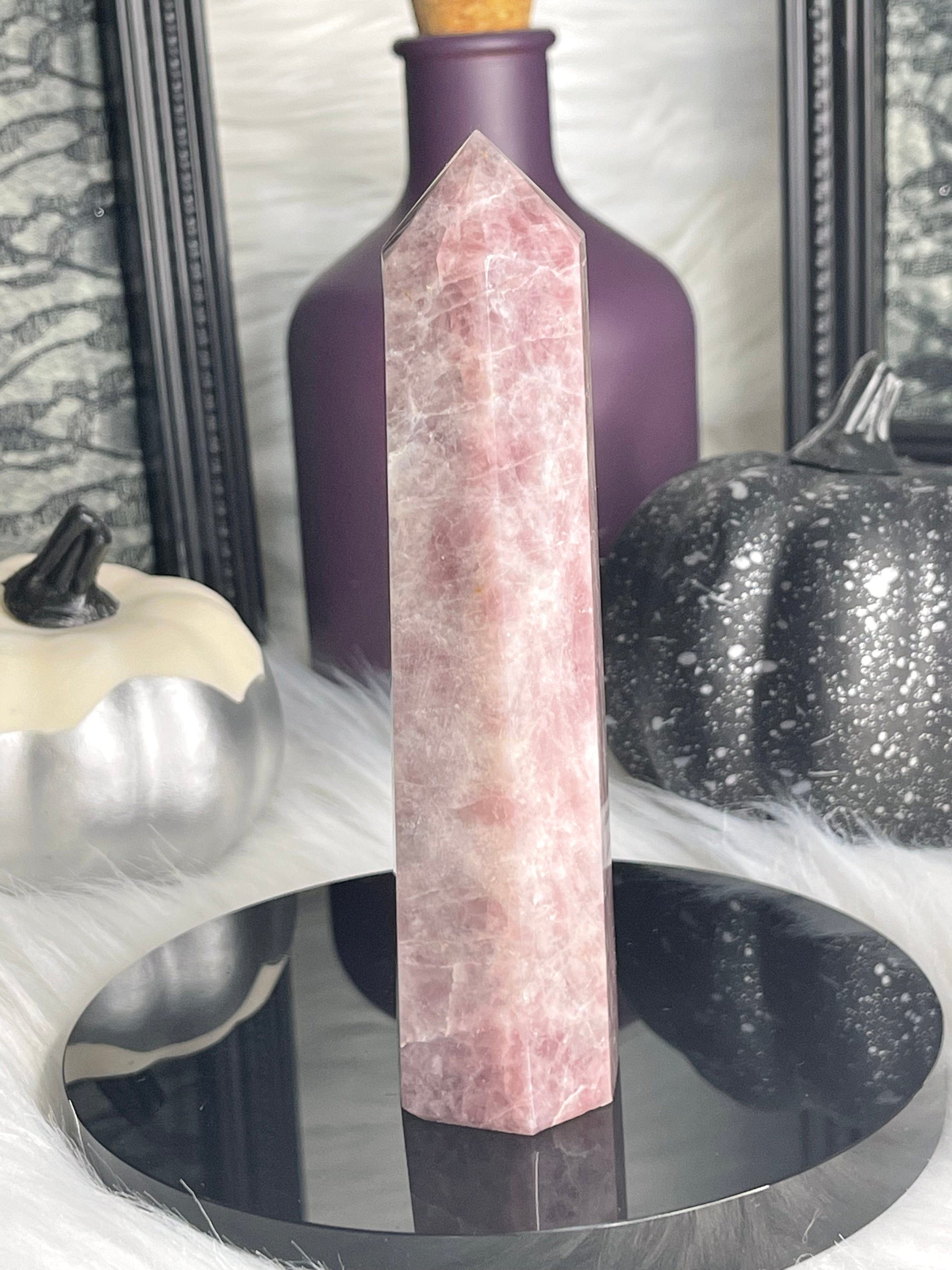 Two Twisted Souls  Crystals Lavender Rose Quartz C