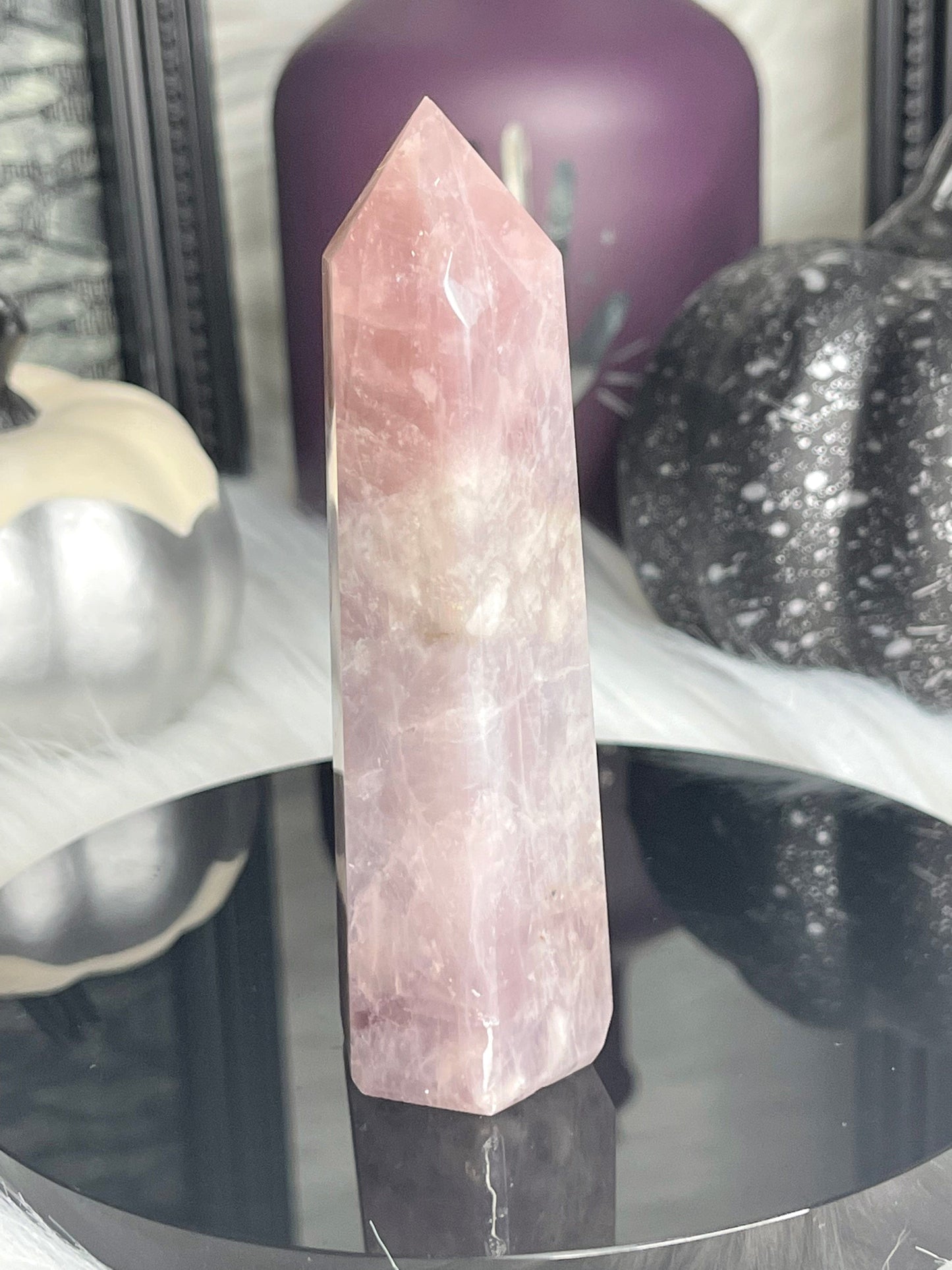 Two Twisted Souls  Crystals Lavender Rose Quartz E