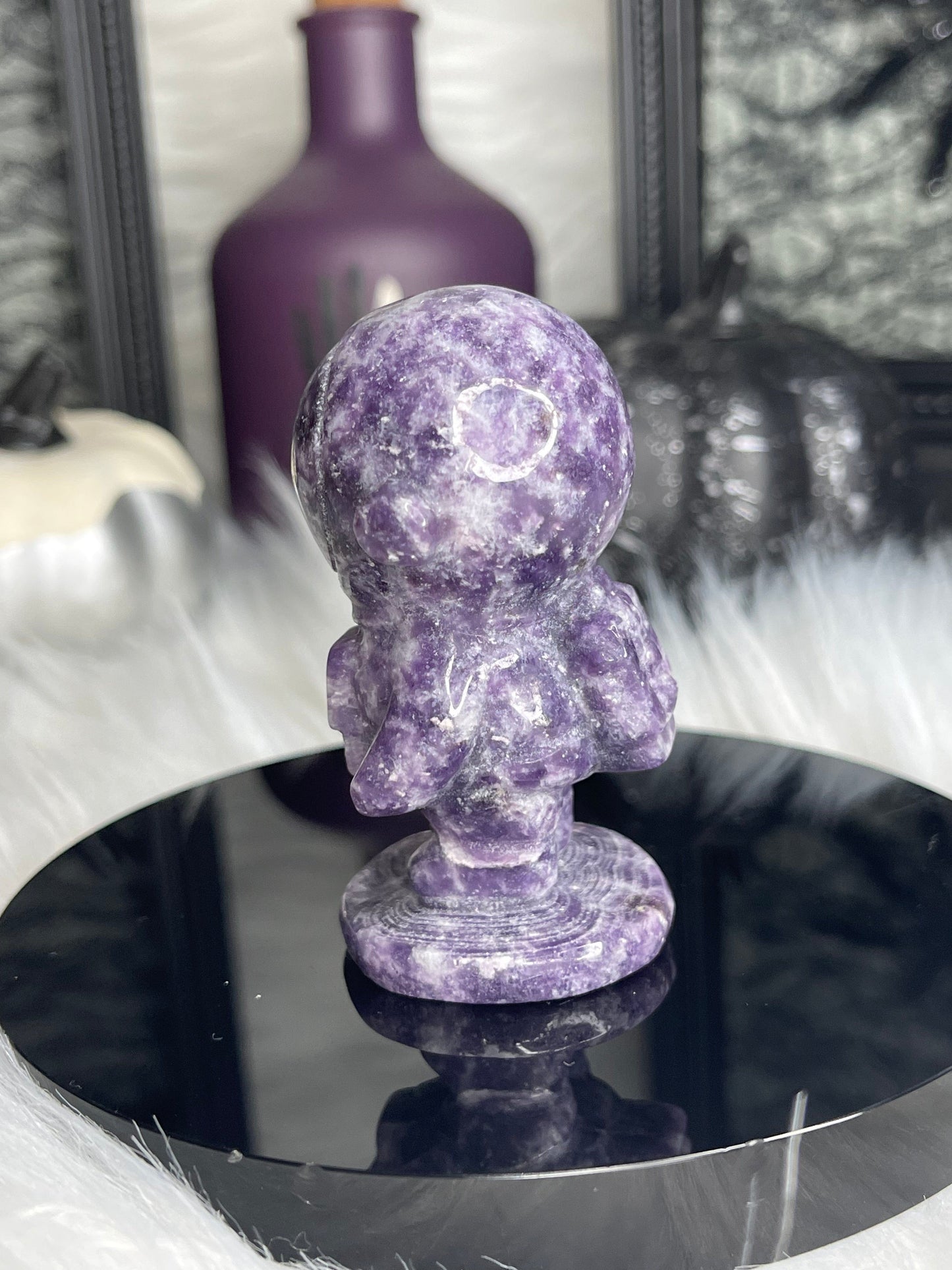 Two Twisted Souls  Crystals Lepidolite Astronaut M