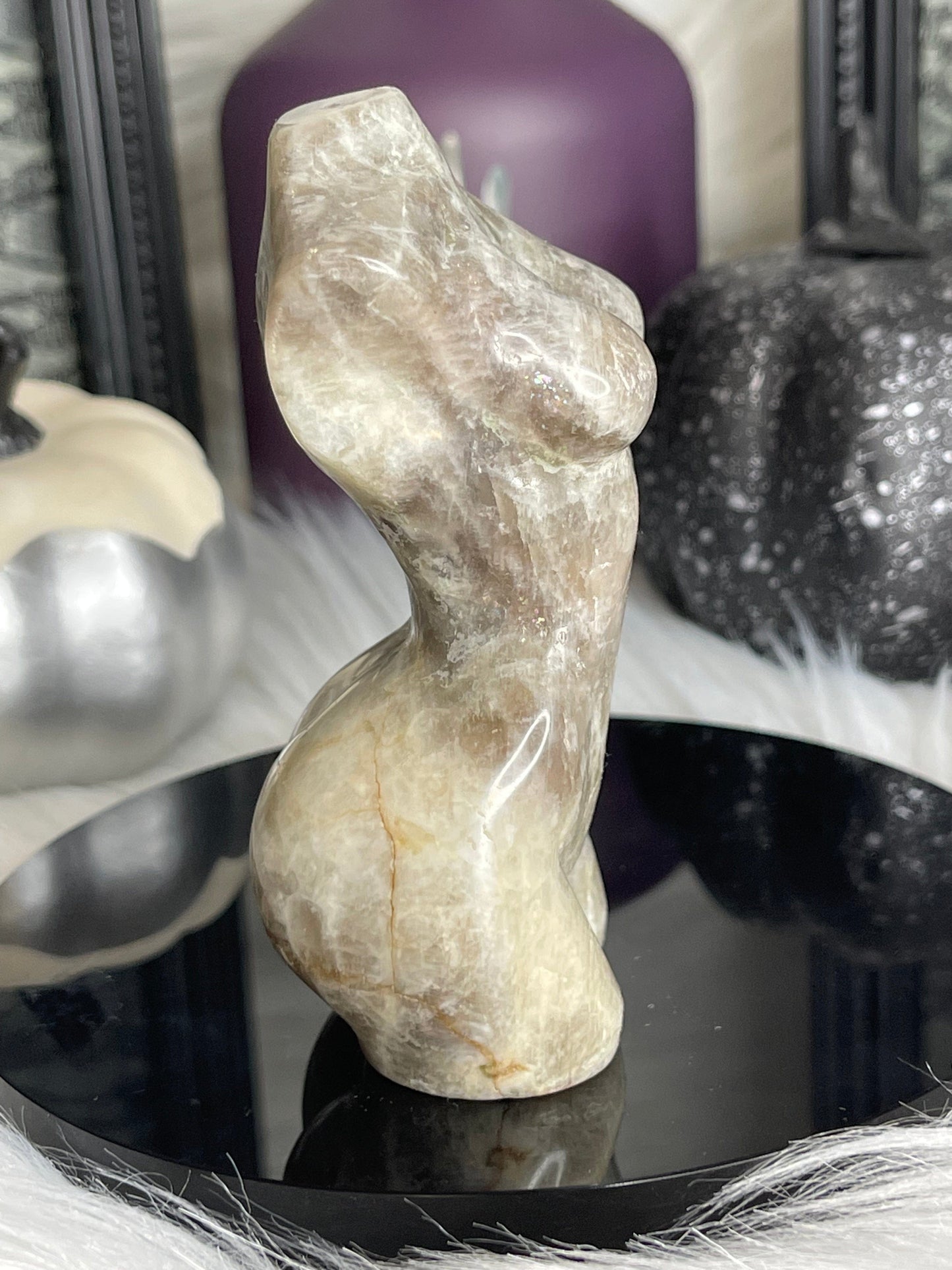 Two Twisted Souls  Crystals Moonstone Female Goddess Body A