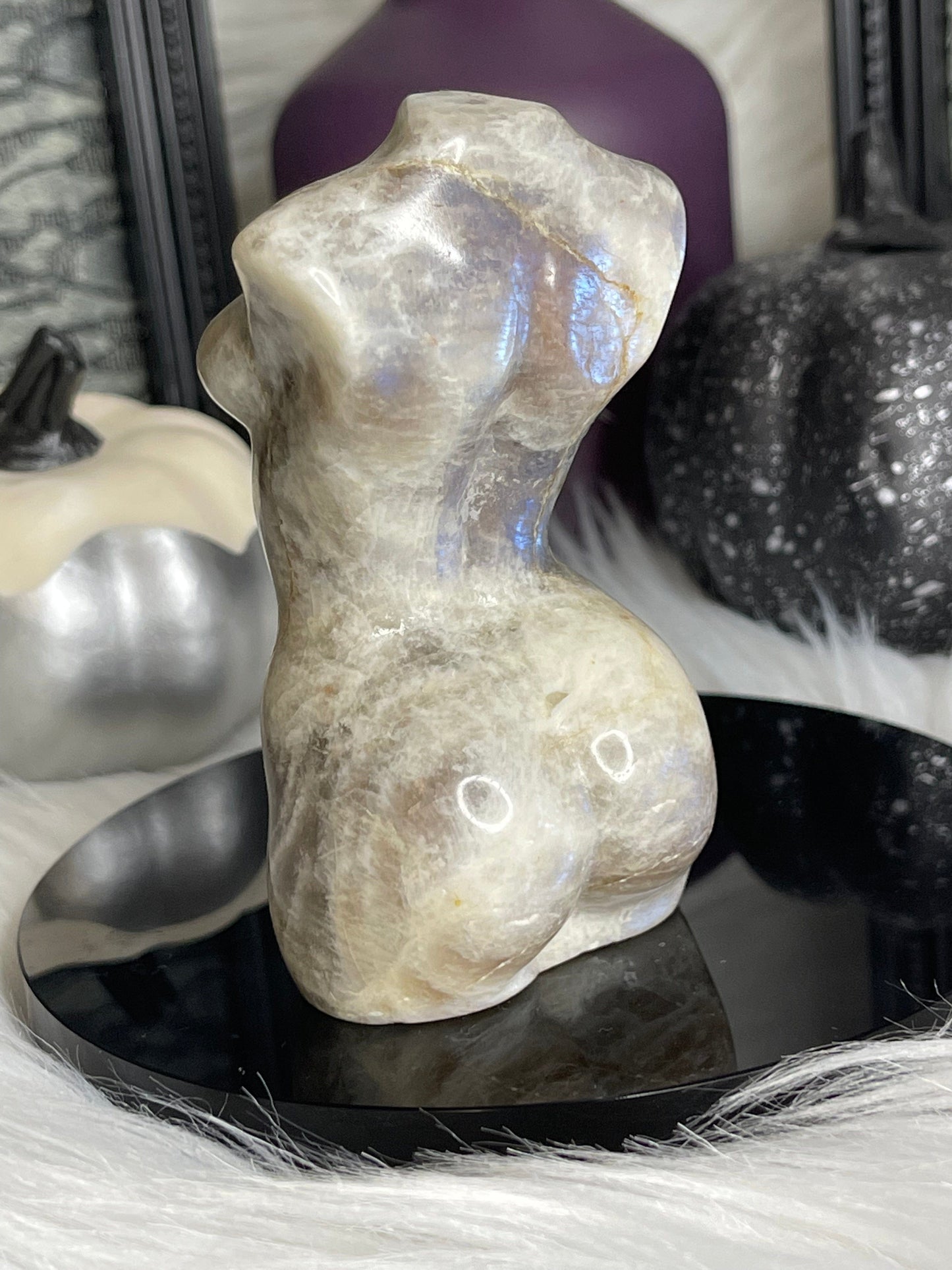 Two Twisted Souls  Crystals Moonstone Female Goddess Body A