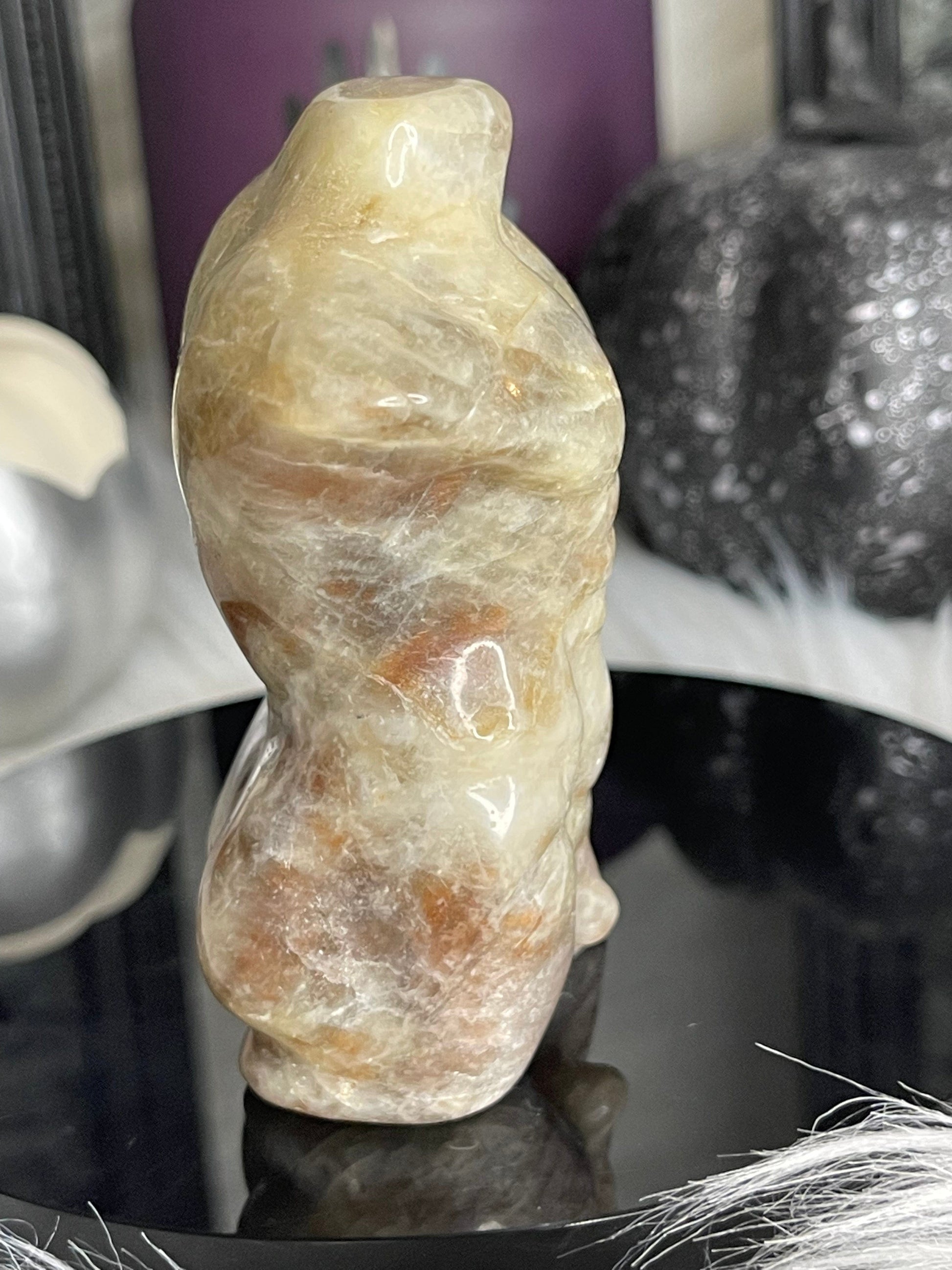 Two Twisted Souls  Crystals Moonstone Sunstone Male Goddess body A