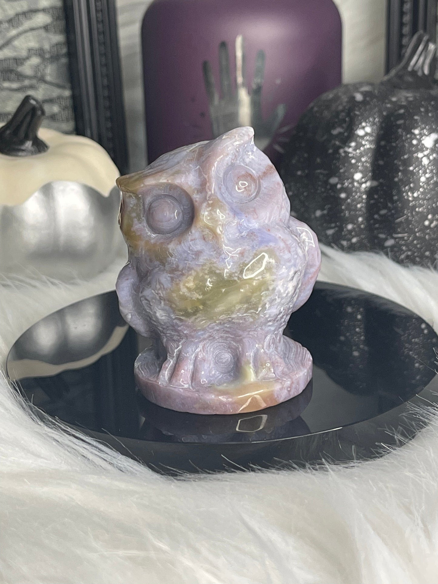 Two Twisted Souls  Crystals Ocean Jasper Owl E