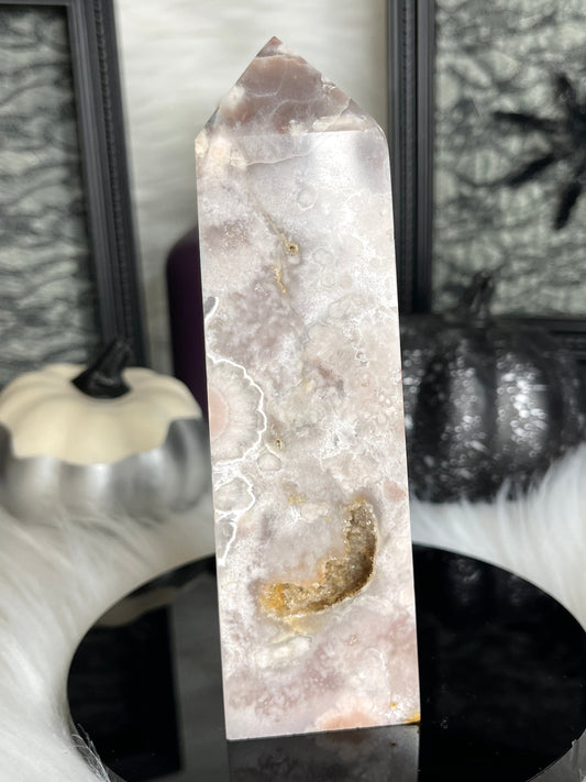 Two Twisted Souls  Crystals Pink Amethyst crystal tower B