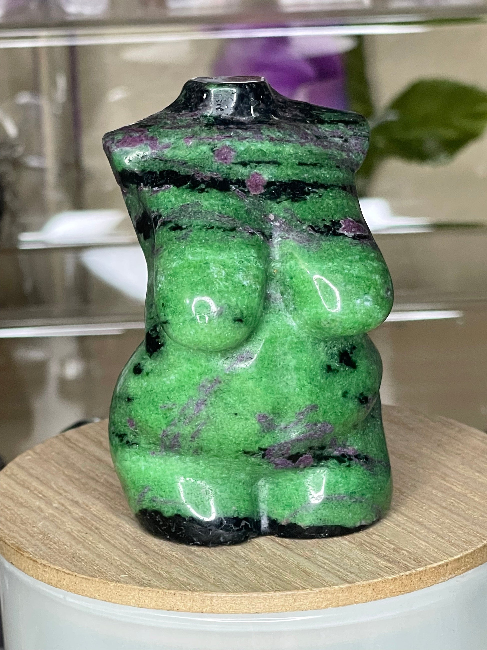 Two Twisted Souls  Crystals Ruby Zoisite Goddess Body UV Reactive