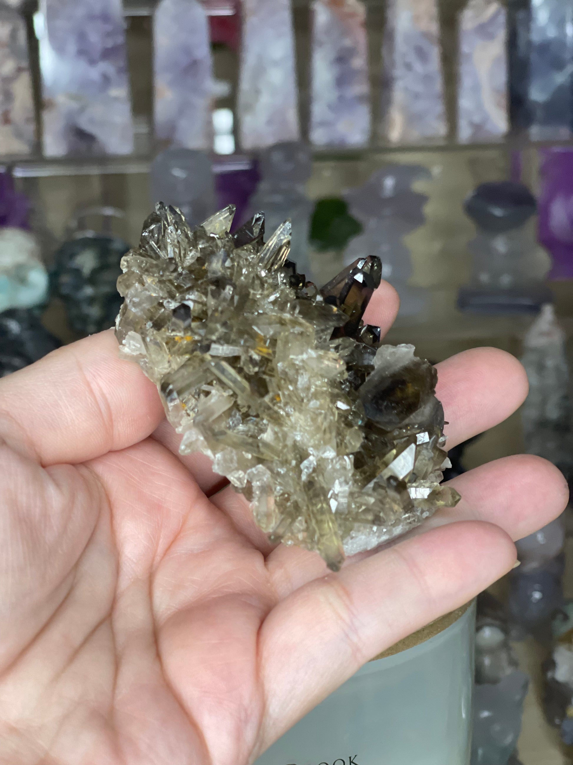 Two Twisted Souls  Crystals Smokey Quartz Cluster