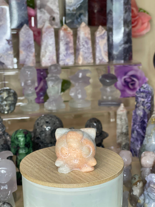 Two Twisted Souls  Crystals Sunstone Jiggy Puff